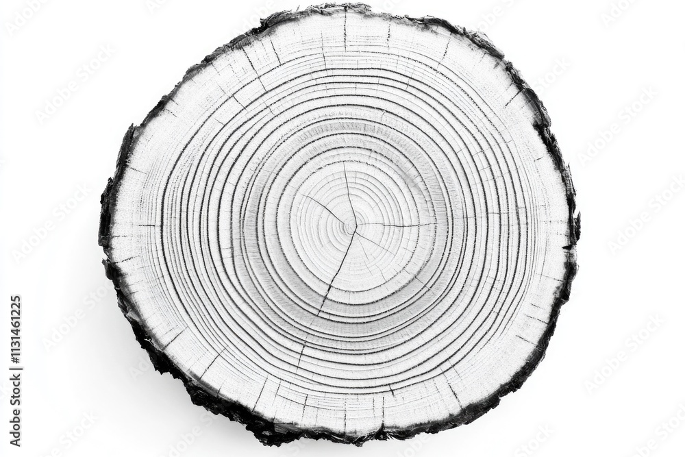 Poster a monochrome photograph of a decaying tree trunk, great for use in editorial or design projects