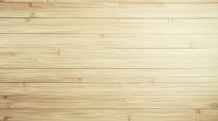 Fototapeta premium Light bamboo wood texture with horizontal planks in natural warm tones.