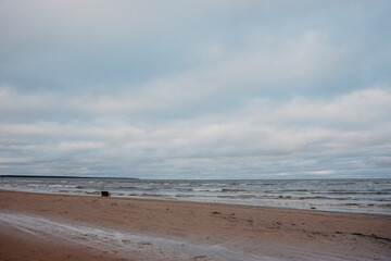 beach in the morning