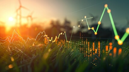 Conceptual image depicting the rise in energy prices, highlighting the increasing costs of energy and the shift towards sustainable alternatives and renewable resources to combat these challenges. 
