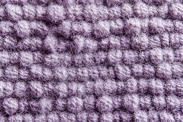 Close-Up of Soft Purple Knitted Fabric