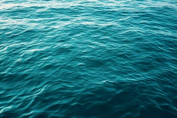 Gentle Ocean Waves with Teal Reflections