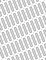 Geometric Coloring Pattern Black Lineart