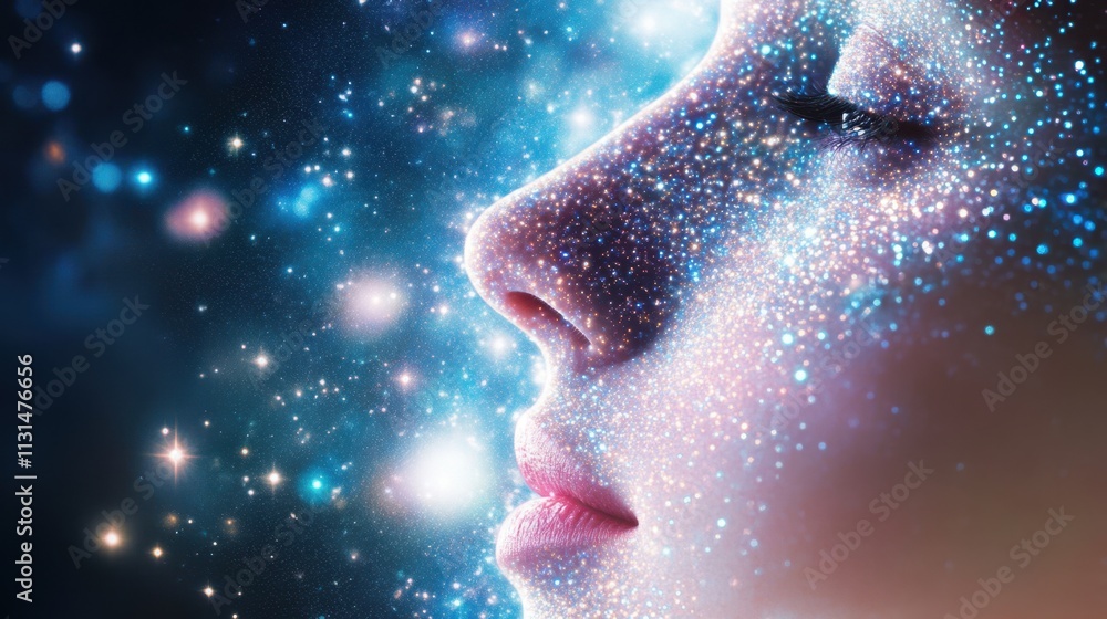 Poster celestial journey of self-discovery and enlightenment unfolds in astral awakening