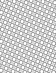Geometric Coloring Pattern Black Lineart