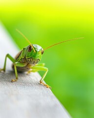 Clever Cricket Drools in a Vibrant Garden Under the Warm Sun