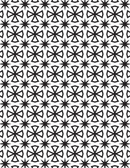 Geometric Coloring Pattern Black Lineart