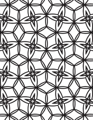 Geometric Coloring Pattern Black Lineart