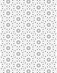 Geometric Coloring Pattern Black Lineart