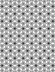 Geometric Coloring Pattern Black Lineart