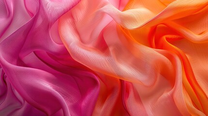 Obraz premium Abstract pink and orange fabric texture.