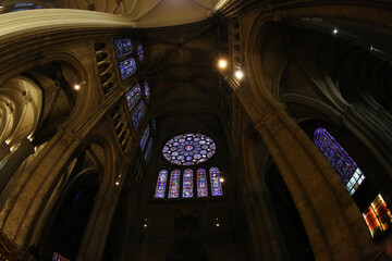 Inside view of the Cathedral - Chartres - Eure et Loir - France