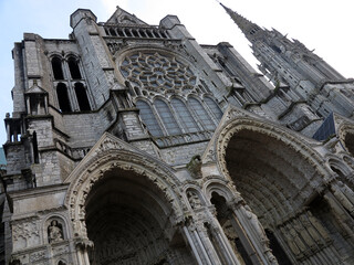 Outside view of the Cathedral - Chartres - Eure et Loir - France