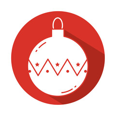Obraz premium Christmas ornament ball festive sticker Vector