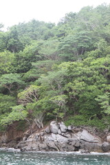 Coastal landscape in Zipolite, Oaxaca, M&eacute;xico.