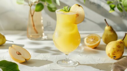 Fototapeta premium Fresh Rangpur Sweet Lemon Juice. Refreshing citrus beverage