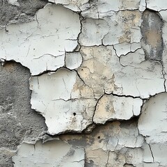 Obraz premium Stunning Image Highlighting Cracked Concrete Wall With Weathered Urban Texture Details image