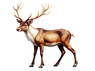 Fototapeta premium Elevate your graphic design projects with this premium reindeer