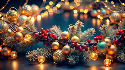 christmas background with christmas tree