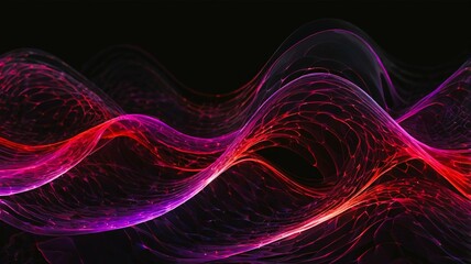 Energy Flow Background, Red and Purple Mix, Abstract Wallpaper
