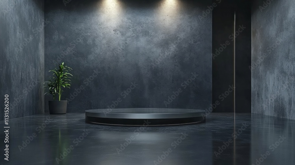 Poster 3d rendering mockup template loop