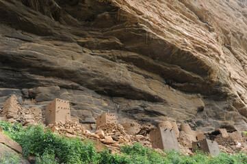 dogon village in Bandiagara escarpment