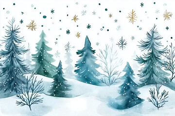 Obraz premium Christmas Nature Backgrounds – Festive Outdoor Scenes with Snowy Landscapes and Holiday Charm 