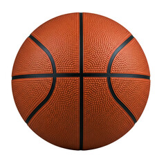 Obraz premium Closeup of a basket ball without shadow, isolated on white,