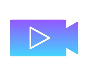 青紫色のグラデーション｜ビデオカメラ	