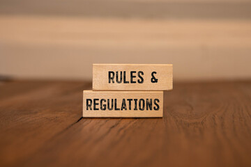 rules regulations text on the page. open notebook