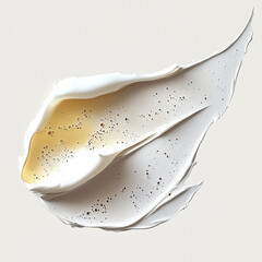 Fototapeta premium Smear of Cosmetic Product with Oil and Cream Textures in Minimalistic Aesthetic
