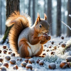 Obraz premium squirrel in the park