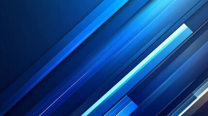 Obraz premium Blue abstract background. Geometric lines pattern. Modern shiny blue gradient lines. Futuristic technology graphic design. Suit for business 