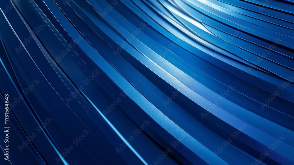 Poster blue abstract background. geometric lines pattern. modern shiny blue gradient lines. futuristic tech