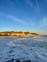 Fototapeta premium beach at sunset