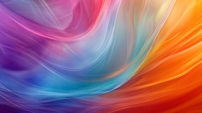 Colorful abstract background, organic rainbow burst, natural forms, vivid shades, smooth transitions, lively composition, nature-inspired abstraction