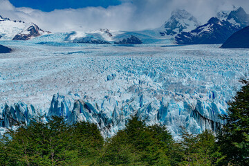 glacial landscape of Perito Moreno in Pampa Argentina