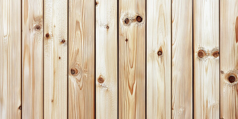 Fototapeta premium Beige wood texture with natural grain patterns, offering a light wooden backdrop ideal for highlighting rustic and organic design features.