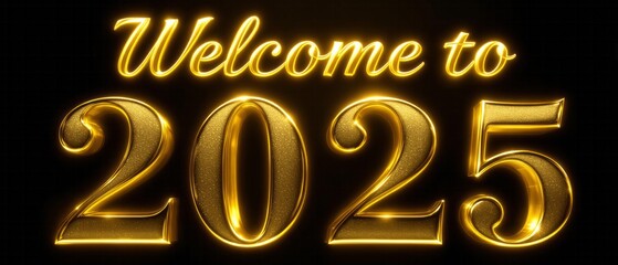 Luxurious Design saying "Welcome to 2025"