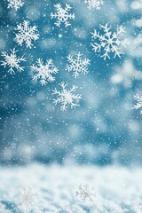 Snowy Backdrop Snowflake Winter Backdrop Studio Backdrop