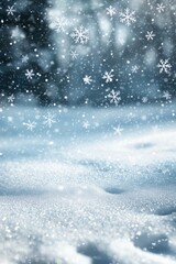 Snowy Backdrop Snowflake Winter Backdrop Studio Backdrop