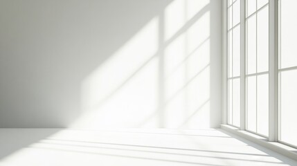 Fototapeta premium A clean white background with subtle shadow gradients, perfect for overlaying text or designs