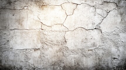 Obraz premium A textured concrete wall background with natural imperfections, featuring subtle cracks and shadows in shades of gray and beige, creating a raw, industrial aesthetic ideal for bold, edgy designs