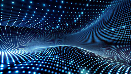 3d abstract dark blue background with dots pattern