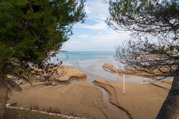 Playa de les Fonts in Alcossebre, Provinz Castellón, Autonome Gemeinschaft Valencia, Spanien