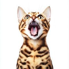 Obraz premium Smiley cat without background/transparent background