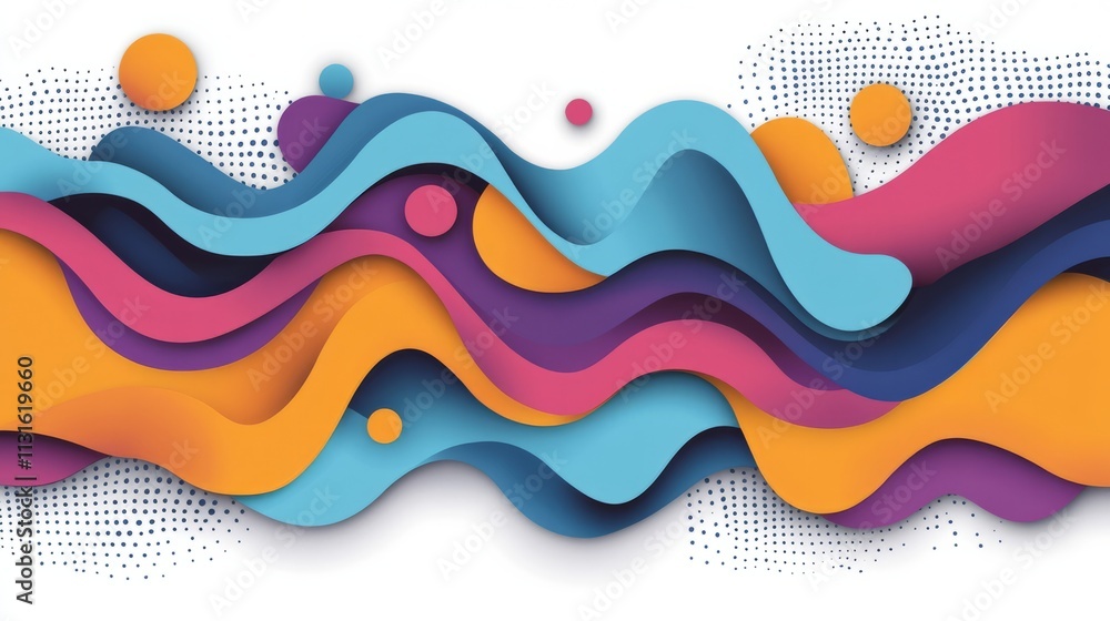Poster shape abstract in trendy style vector background and various isolated collection. creative modern de