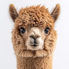 close up of a alpaca