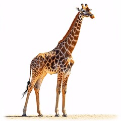 Naklejka premium giraffe isolated on white