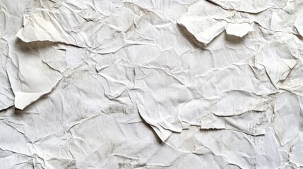 Fototapeta premium White wheat paste poster style texture background